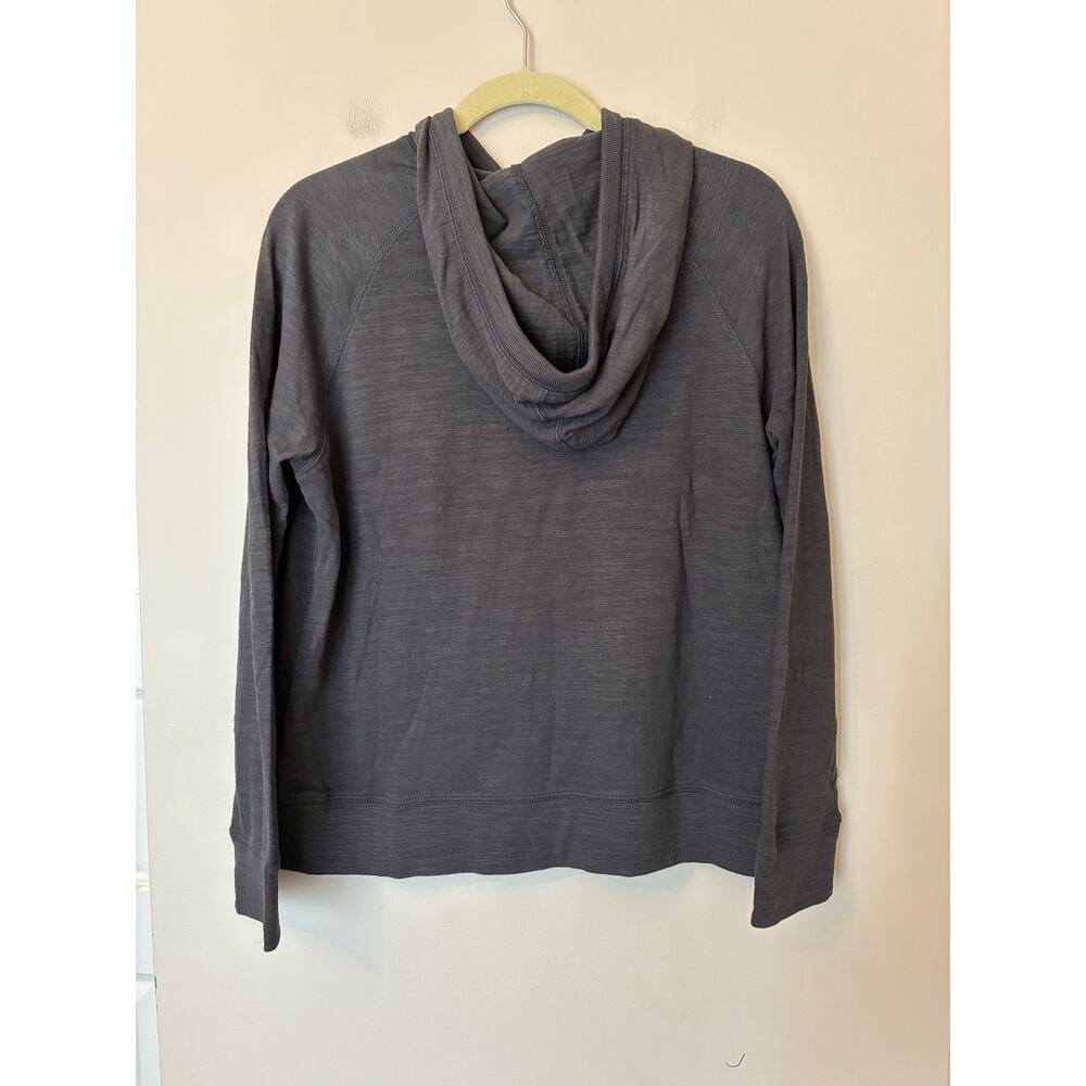 Faherty Sunwashed Organic Hoodie Gray Women's Small - Picture 3 of 9